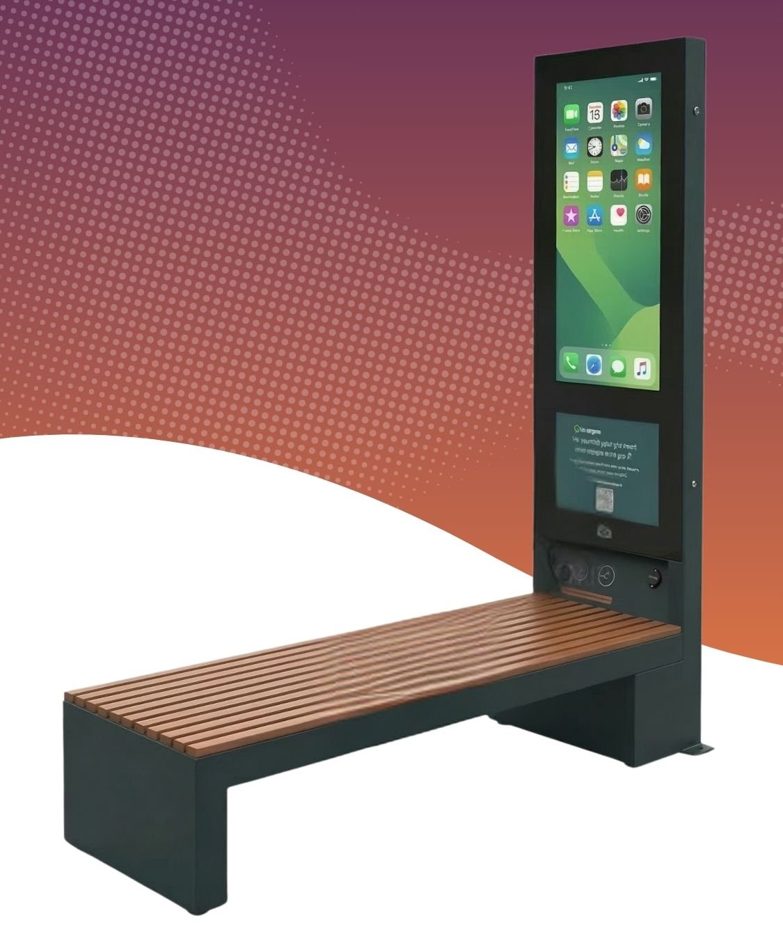 Smart Solar Bench By Voltah | Voltah Solar Bench