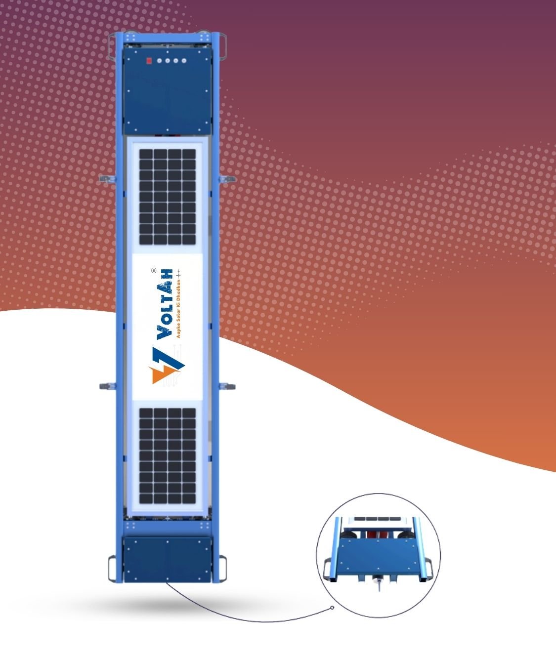 Voltah Robotic Solar Panel Cleaning Device | Voltah Solar Glide Pro Voltah Robotic Solar Panel Cleaning Device | Voltah Solar Glide Pro