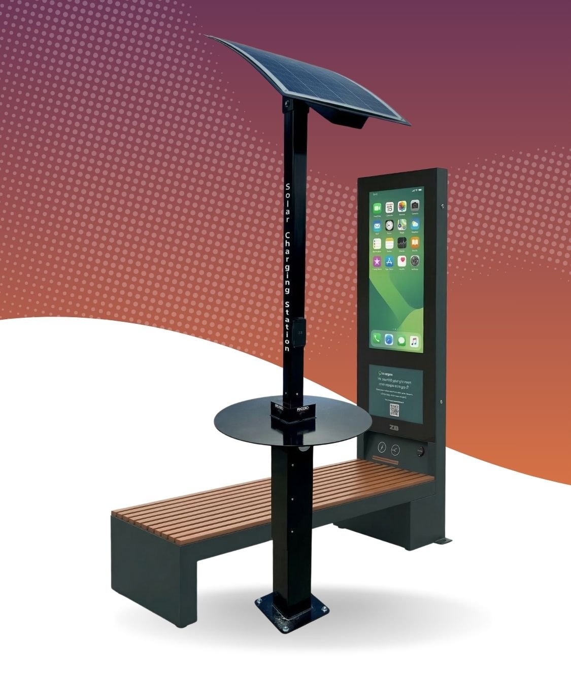 Voltah Smart Solar Bench & Pole | Smart Solar Products By Voltah